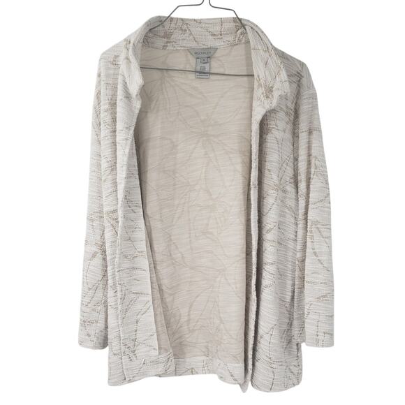 MULTIPLES Floral Open Front Cardigan Sweater Womens Size Extra Large XL - Picture 1 of 3